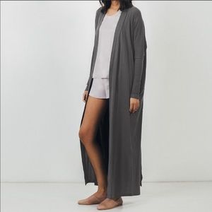Lunya Eclipse Organic cardigan grey one size